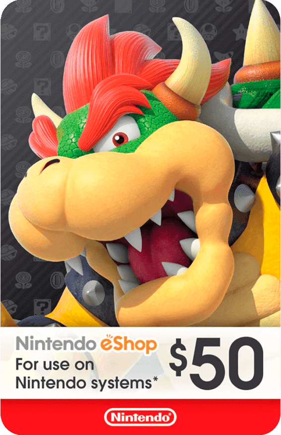 Código Nintendo Eshop Gift Card 50 USD para cuentas de EEUU
