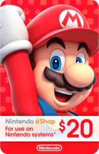 Código Nintendo Eshop Gift Card 20 USD para cuentas de EEUU