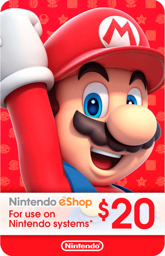 Código Nintendo Eshop Gift Card 20 USD para cuentas de EEUU