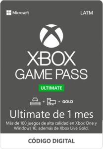 Código Digital Microsoft Xbox Game Pass Ultimate 1 Mes