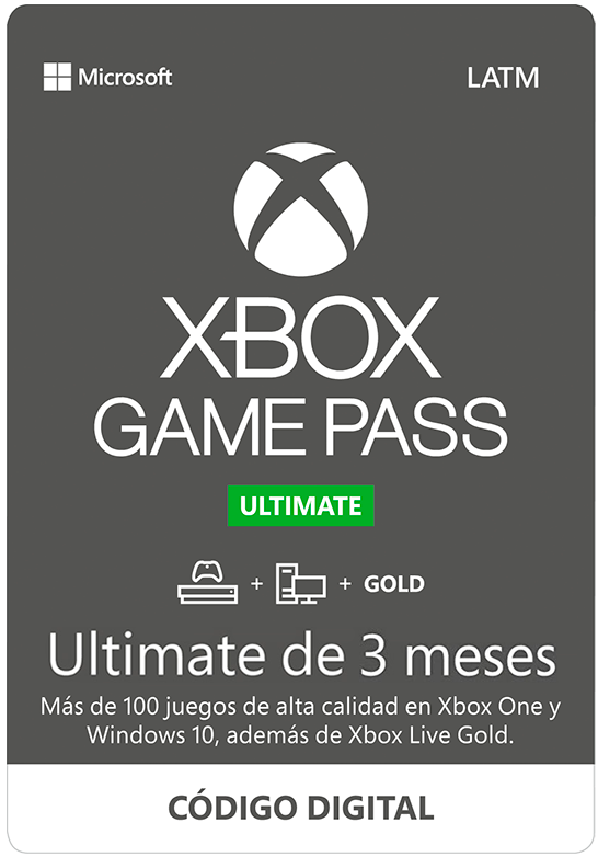 Código Digital Microsoft Xbox Game Pass Ultimate 3 Meses