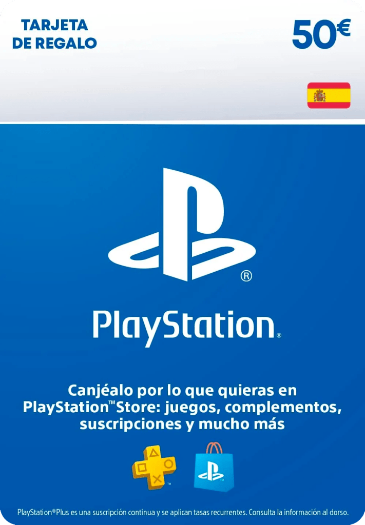 Código PSN PlayStation Gift Card 50 EUR para cuentas de España