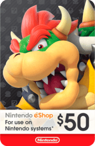 Código Nintendo Eshop Gift Card 50 USD para cuentas de EEUU