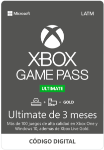 Código Digital Microsoft Xbox Game Pass Ultimate 3 Meses